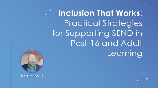 Identifying and Responding to SEND and Inclusion Needs THUMB